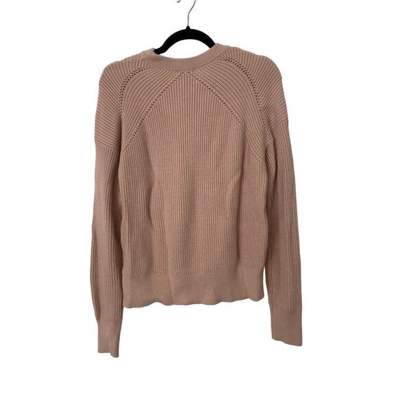 NWOT-Cozy Blush Pink Splendid Criss Cross Sweater - Picture 2 of 3